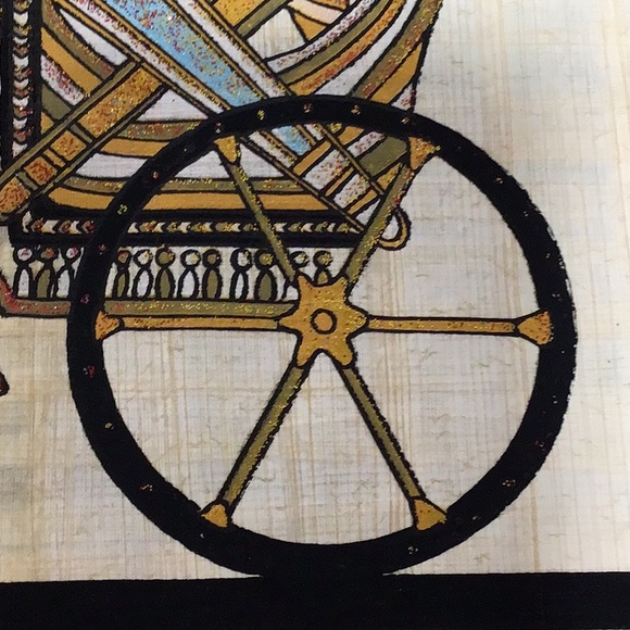 Papyrus Print‎ of Ramses the Great & The Gold of the Pharaohs Battle of Dapur - Picture 7 of 12